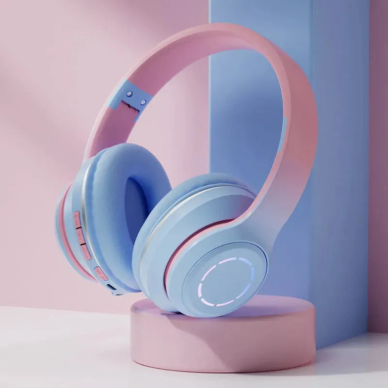 Gradient Bluetooth Headset Foldable Wireless - Bellarte Enchanté Gradient Bluetooth Headset Foldable Wireless